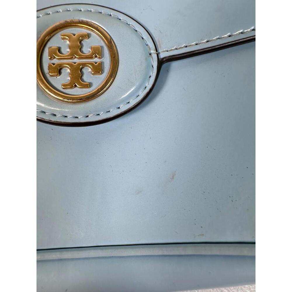 Tory Burch Light Blue Robinson Shoulder Bag with Stains - Picture 13 of 15